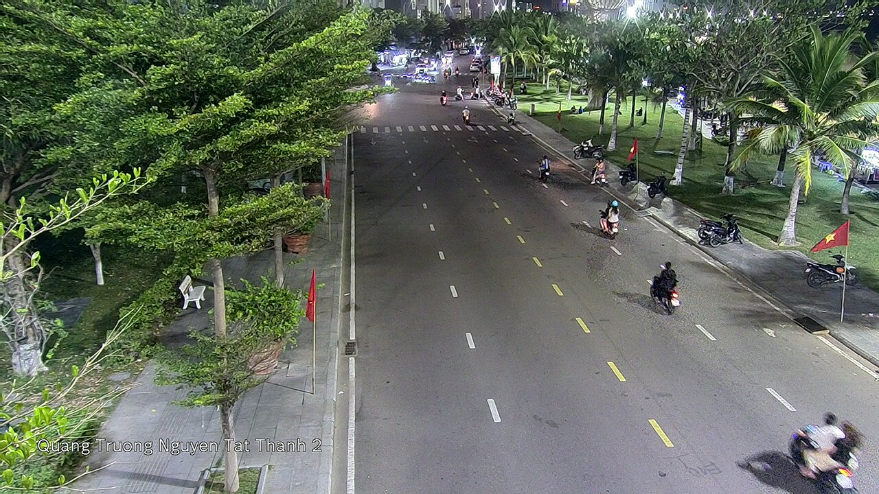 Xem camera giao thông Quy Nhơn Bình Định hình ảnh tuyến đường Quảng trường Nguyễn Tất Thành 2 