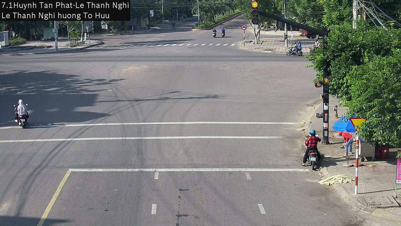 Xem camera giao thông Quy Nhơn Bình Định hình ảnh camera tuyến đường Huỳnh Tấn Phát - Hướng về đường Tố Hữu