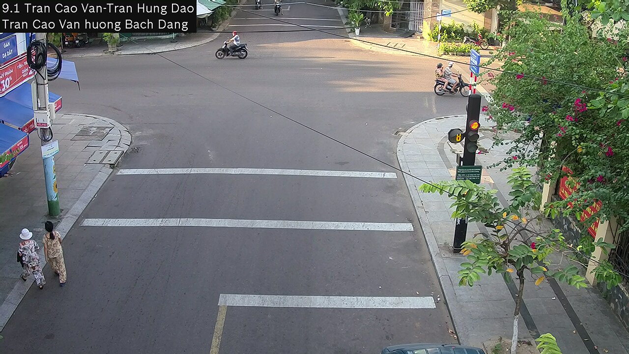Xem camera giao thông Quy Nhơn Bình Định hình ảnh camera tuyến đường Trần Cao Vân - Hướng đường Bạch Đằng