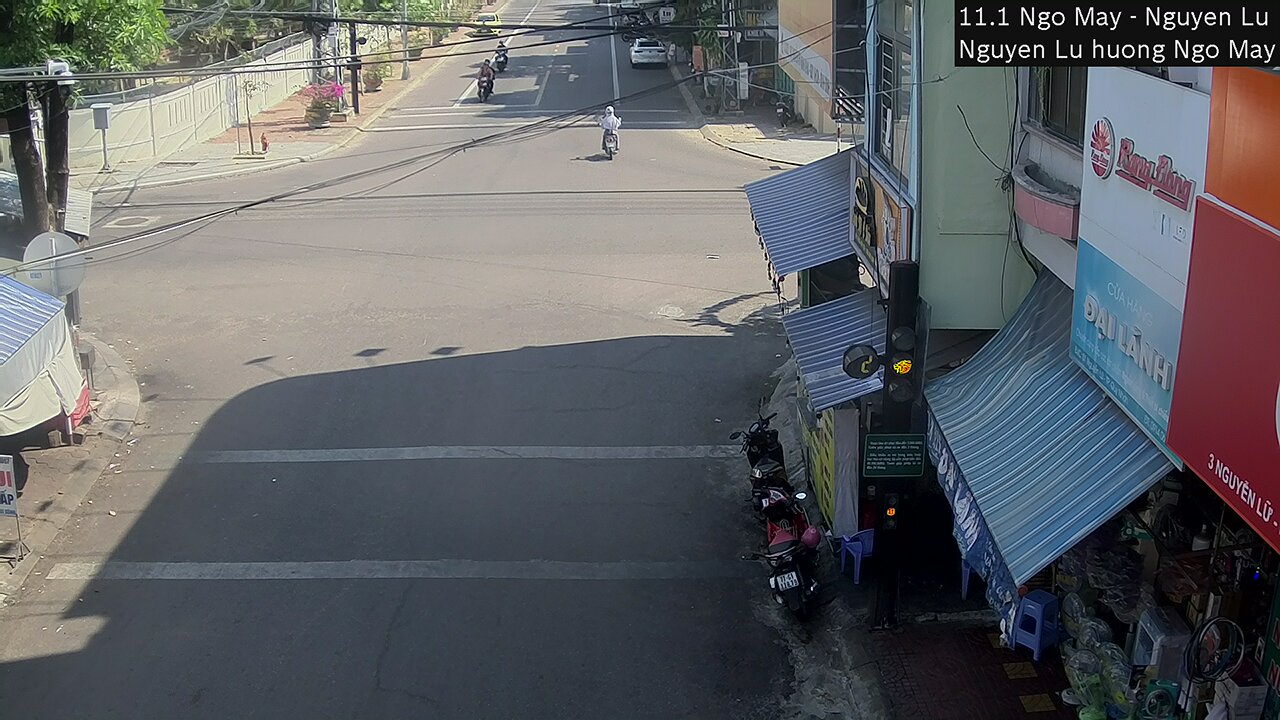Xem camera giao thông Quy Nhơn Bình Định hình ảnh camera tuyến đường Nguyễn Lữ - hướng đi Nguyễn Trung Tín