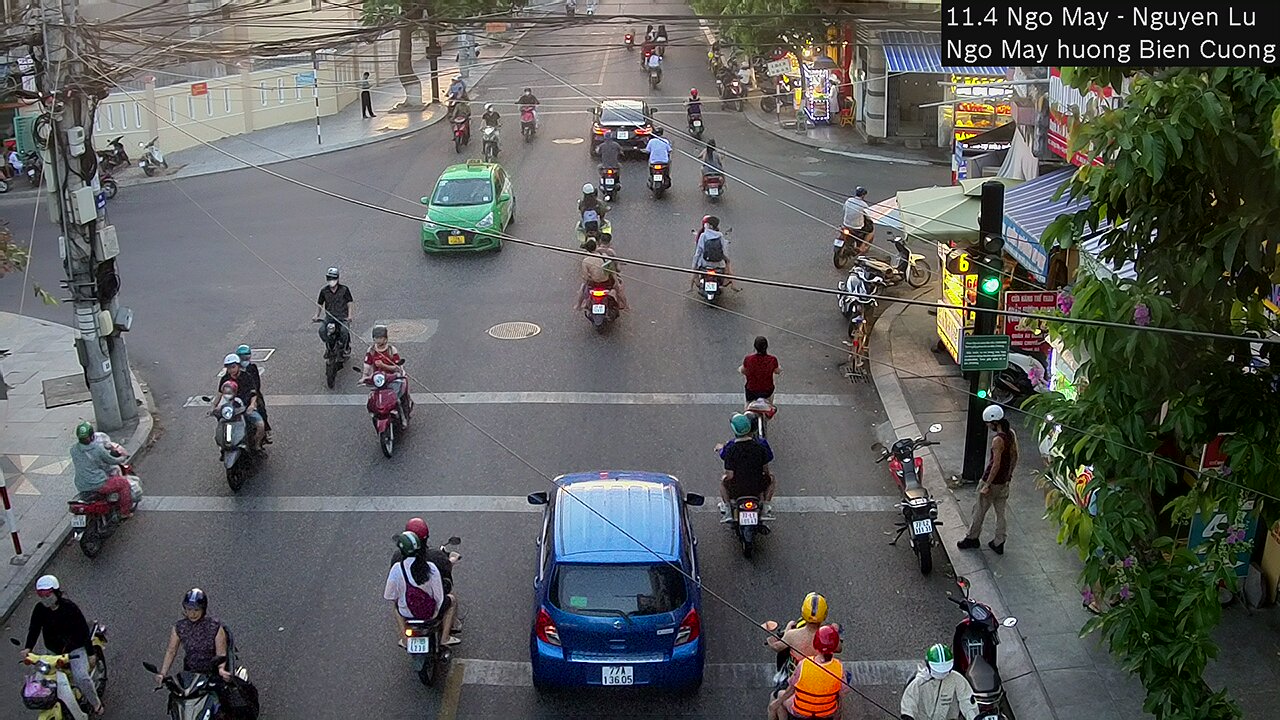 Xem camera giao thông Quy Nhơn Bình Định hình ảnh tuyến đường Nút giao Ngô Mây - Nguyễn Lữ 
